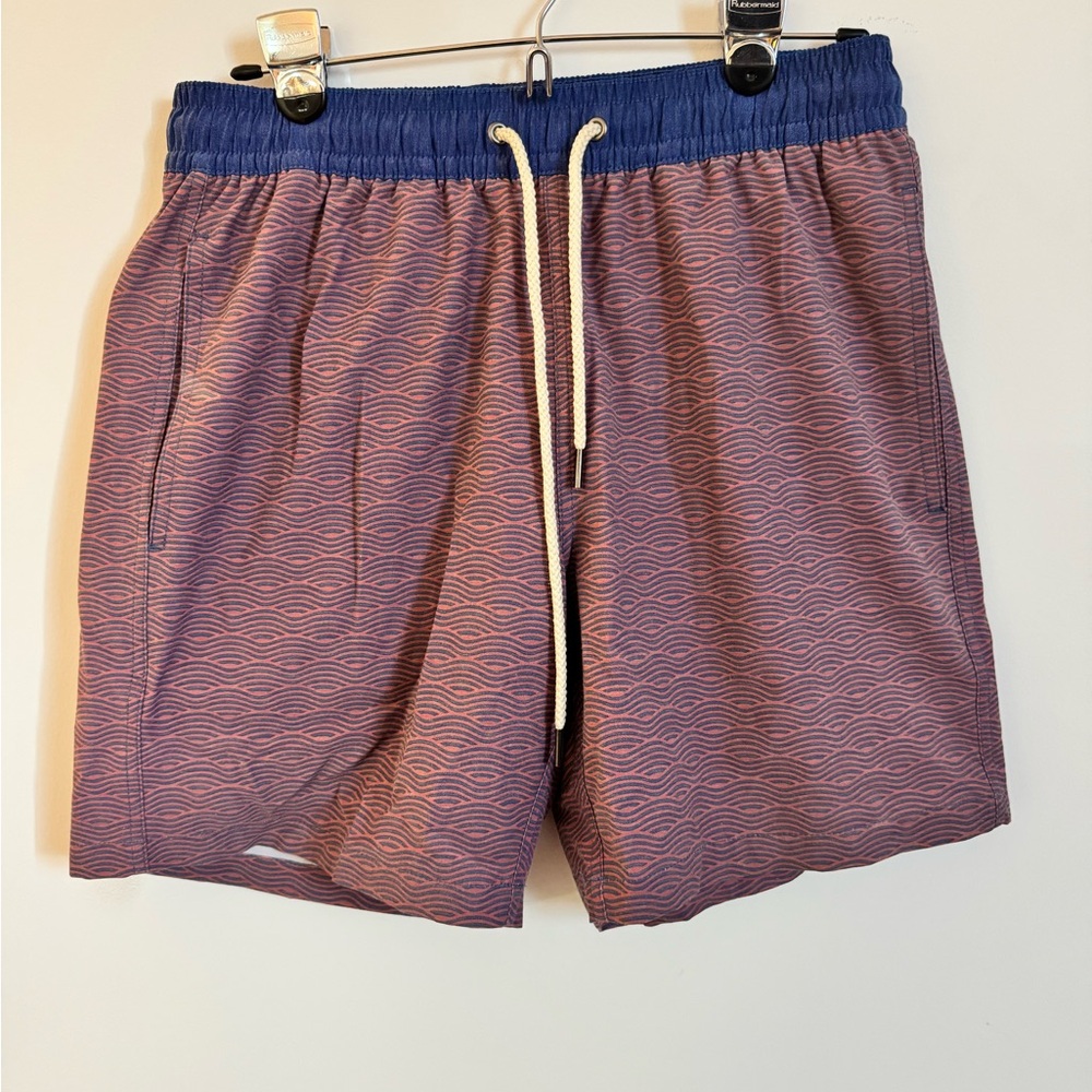 Fair Harbor Men's Swim Trunks - Blue and Red